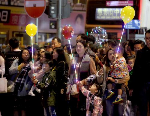 網紅氣球在香港熱賣。圖片來源：香港《大公報》