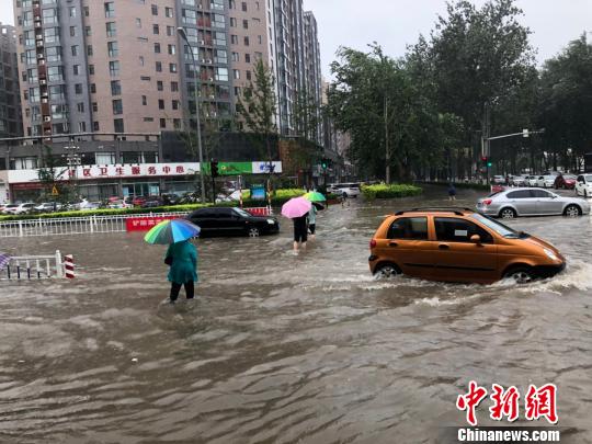 臺風“安比”過境河北滄州、廊坊暴雨致部分區域積水嚴重